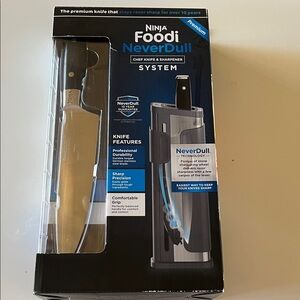 Ninja Foodi NeverDull Knife and Sharpener Set - Black and Silver
